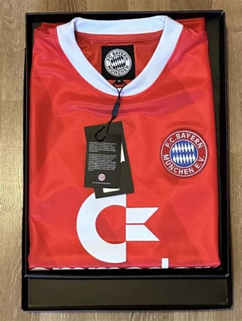 FC BAYERN MÜNCHEN Copa Commodore Retro Trikot 1988 89 Neu mit Box Gr