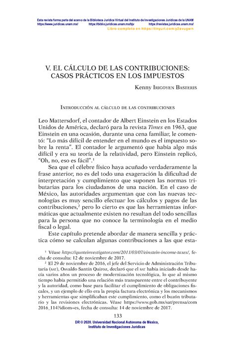 Calculo De Las Contribuciones V El C Lculo De Las Contribuciones