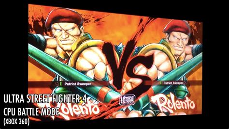 Ultra Street Fighter Cpu Battle Mode Xbox Rolento Vs Rolento