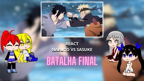 Danmachi React Naruto Vs Sasuke Batalha Final Youtube