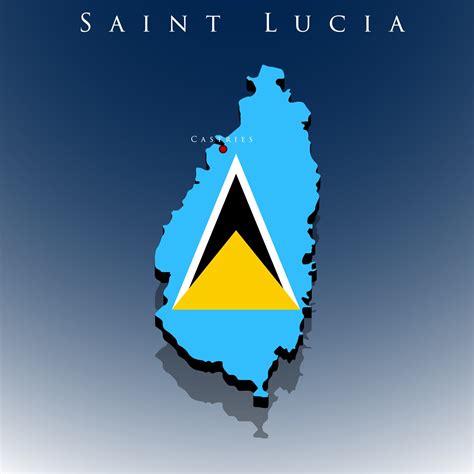 Map of Saint Lucia | Saint Lucia Flag Facts and Places to visit - Best ...