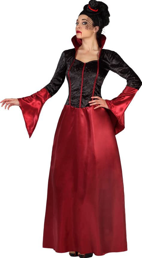 D Guisement Vampire Rouge Et Noir Femme Halloween Moncostume Ch