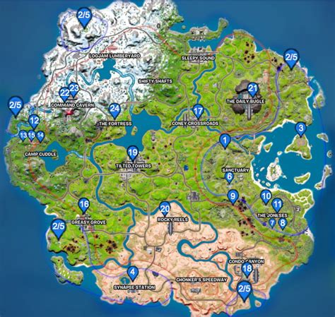 Tous Les Emplacements Des Pnj Et Des Personnages Dans Fortnite Chapter