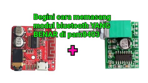 Modul Bluetooth Cara Merakit Yang Benar YouTube