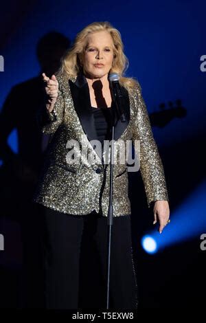 Sylvie Vartan On Stage During A Concert At La Palestre Concert Hall In