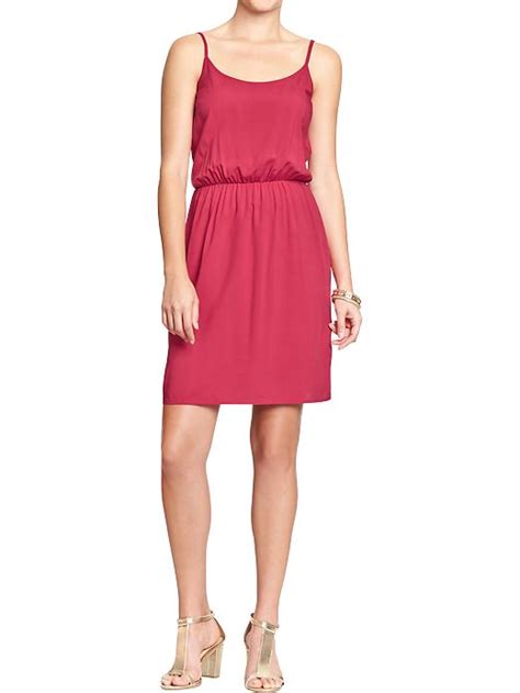 Old Navy Womens Poplin Crepe Sundresses Saucy Red Tambee
