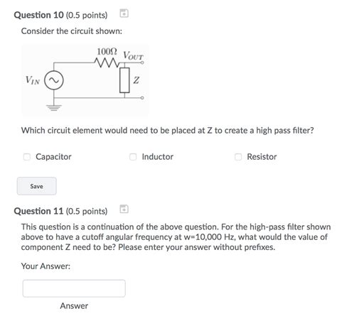 Solved Question 10 (0.5 points) Consider the circuit shown: | Chegg.com 