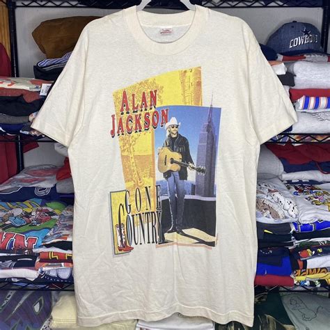 Vintage 90s Alan Jackson “Gone Country” Country Rap... - Depop