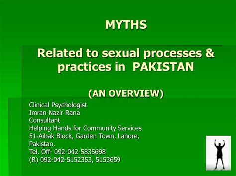 Ppt Myths Related To Sexual Processes And Practices In Pakistan An