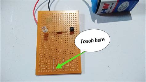 How To Make Simple Touch Sensor Using Only Three Components YouTube