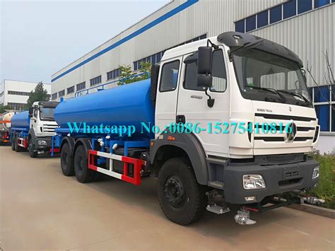 Beiben North Benz 6x6 Water Truck 380hp Water Tanker Vehicle 18000