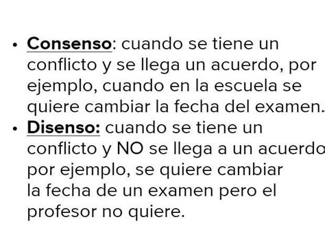 El Consenso Y El Dialogo Ejemplos Brainly Lat