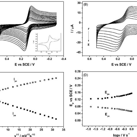 A And B Cyclic Voltammograms Of Graphene Chitosangce In 01 M Pbs