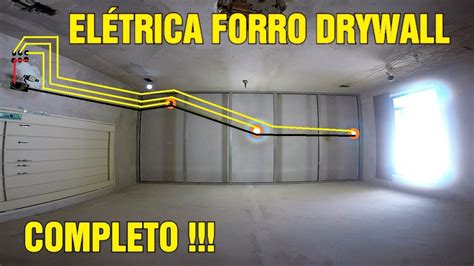 Como Fazer El Trica Forro Gesso Drywall No Banheiro Passo A Passo Youtube