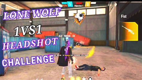 Lone Wolf 1vs1 5 0 Se Hargaya😁😂🤣 Lone Wolf Headshot Challenge 1vs1 Shorts Freefire Lonewolf