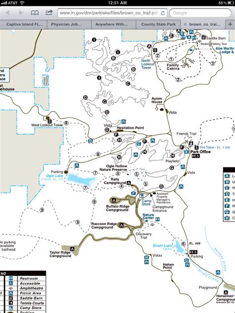 Brown County Mountain Bike Trail Map