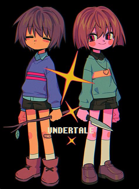 Chara Frisk Undertale персонажи Undertale Menma Enaic31