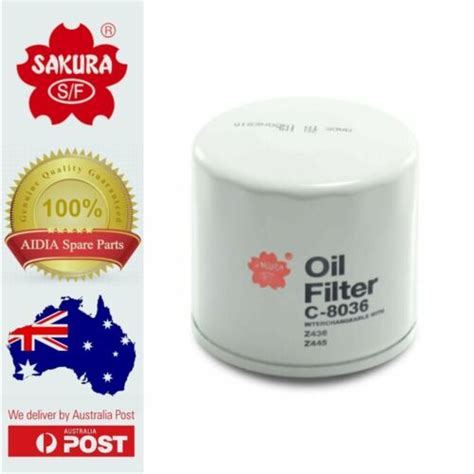 Sakura C 8036 Oil Filter Ryco Reference Z445 Z436 Ebay