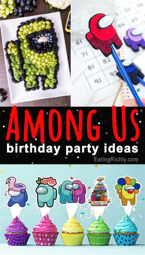 Among Us Birthday Party Ideas with DIY Impostor Fruit & Veggie Tray!