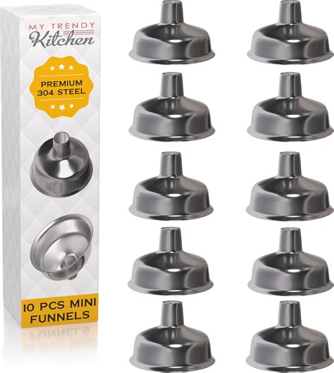 Amazon.com: Stainless Steel Funnel for Flask (10 Pack) - Quick & Spill ...