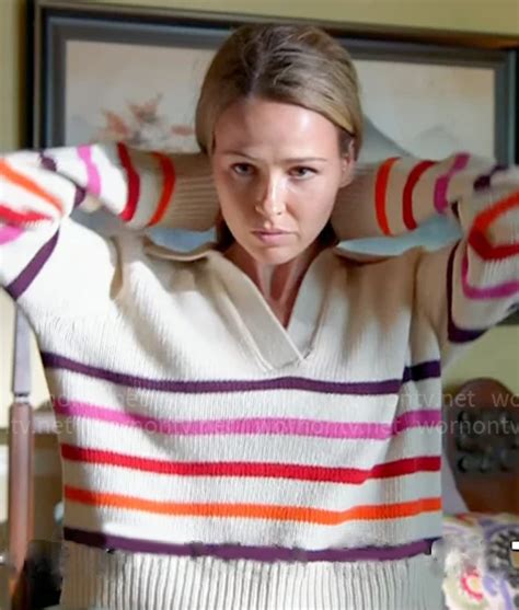 Chicago Fire S13 Lyla Novak Striped Sweater