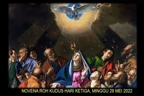 Doa Novena Roh Kudus Hari Ketiga Minggu Mei Katolikku