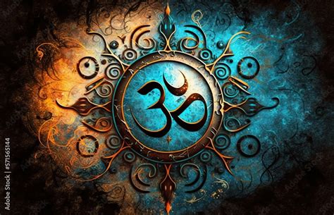 Aum Or Om Symbol Yoga Illustration Stock Illustration Adobe Stock