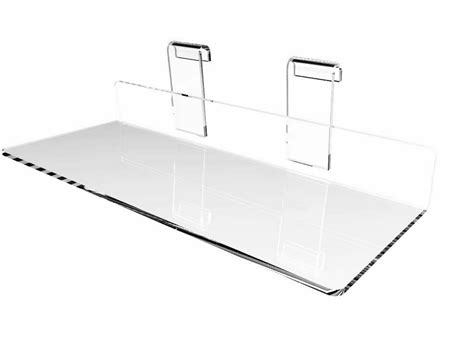 Fixturedisplays® 4x10 Gridwall Flat Clear Plexiglass Acrylic Display