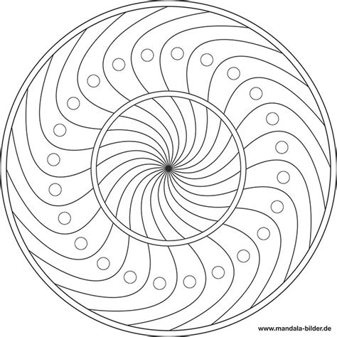 Spiral Mandala Coloring Pages Sketch Coloring Page