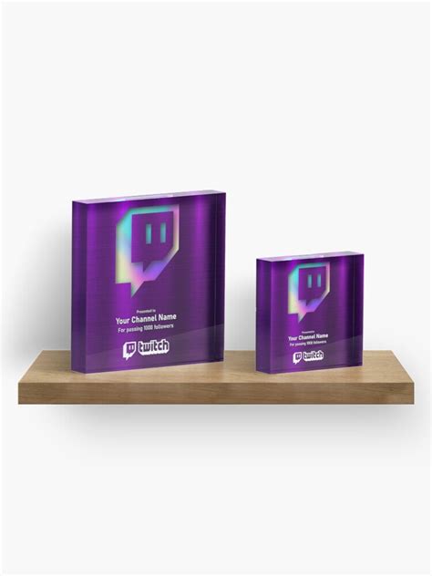 Twitch awards Streamer Follower, Award Plaque Holographic Custom Desig - Awards