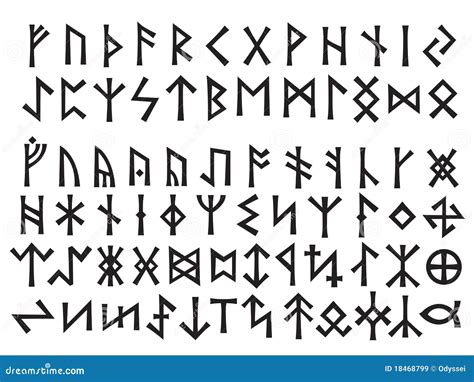 Elder Futhark And Other Runes Of Northern Europe Stock Vector