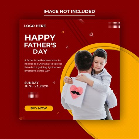 Happy Fathers Day Social Media Design Behance