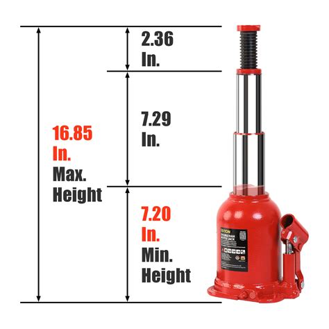 Big Red Ton Lbs Torin Double Ram Welded Hydraulic Car