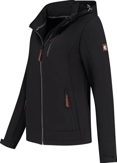 Travelin Jack Lykke Dames Softshell Jas Zwart Maat 40 Bol