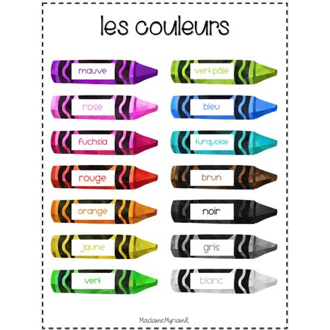 Affiche Des Couleurs