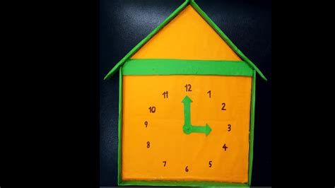 How To Make Clock School Project Clockcardboard Clockclock Model For