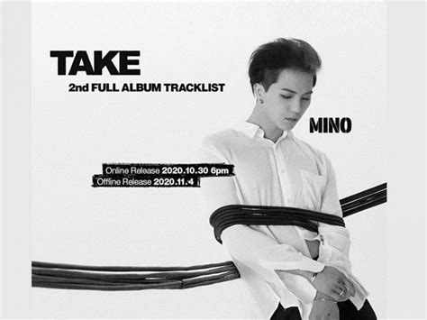 WINNER S Mino Reveals Full Tracklist Collabs For Second Full Album