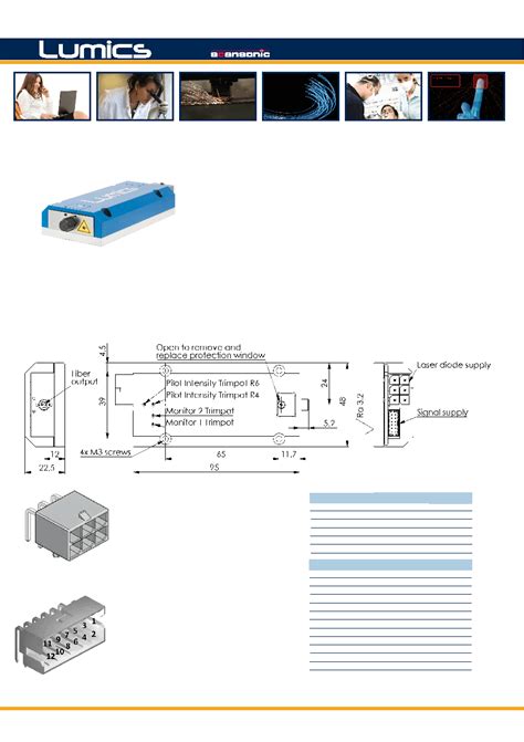 Lu Dyyy Datasheet Pages Lumics Lu Dyyy Diode Laser With Up