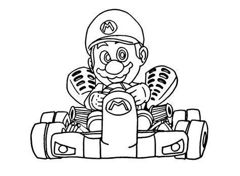 Coloriage Mario Kart Coloriages Gratuits Imprimer