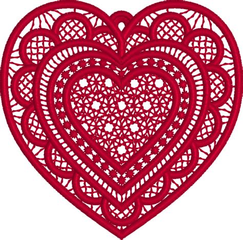 Free Standing Lace Heart