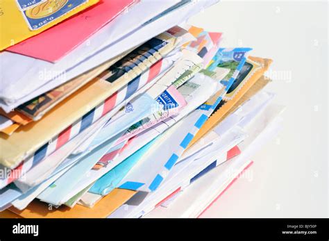 Stack Of Letters Stock Photo Alamy