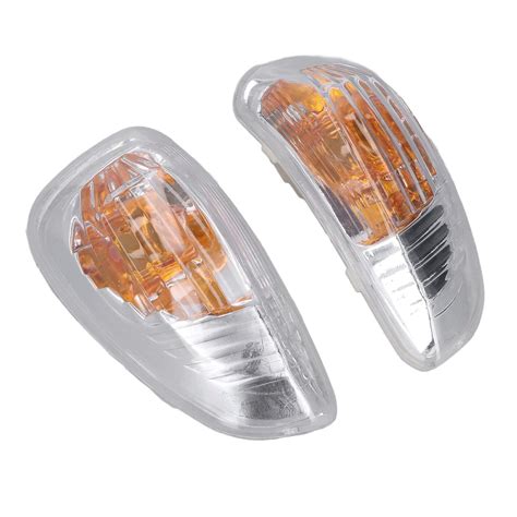 2Pcs Left Right Side Door Wing Mirror Indicator Lamp Cover Lens For