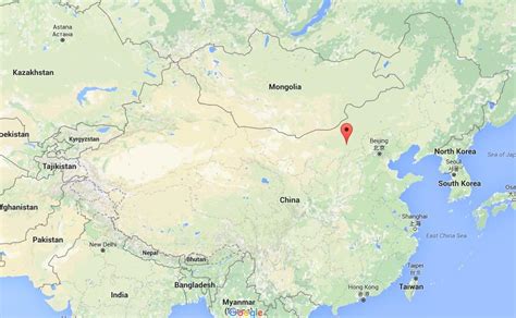 Where is Hohhot on map of China