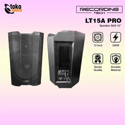 Jual Recording Tech Lt15a Pro Speaker Aktif 15 Inch Sepasang Shopee