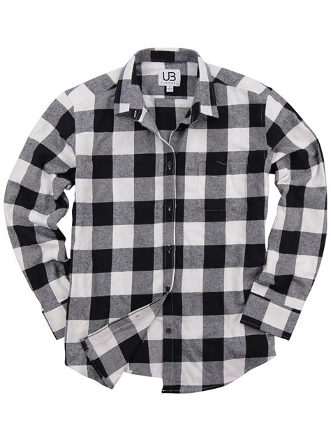 Urban Boundaries - Women's Long Sleeve Flannel Shirt w/Point Collar ...