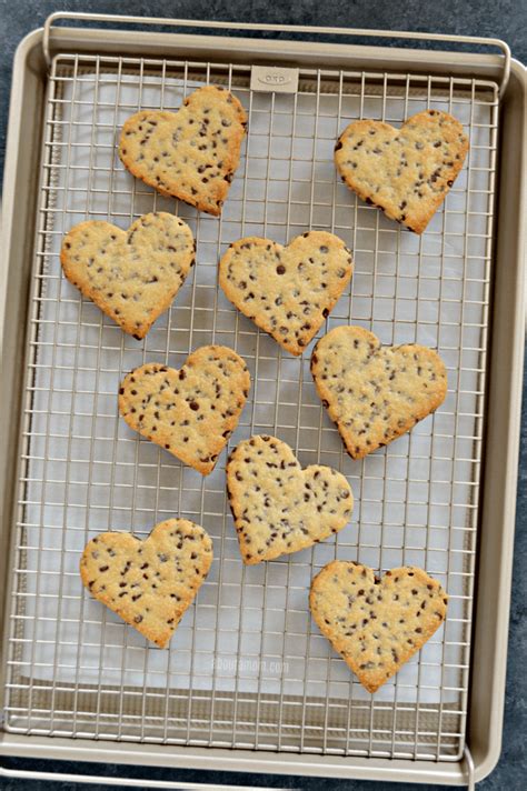 Heart Shaped Chocolate Chip Cookies About A Mom