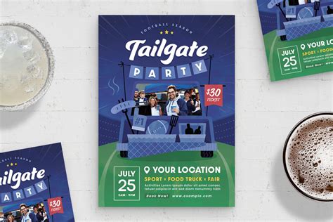 Tailgate Flyer Template PSD EPS AI BrandPacks