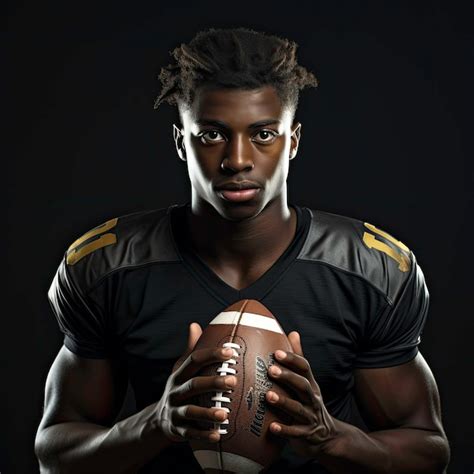 black football players pictures