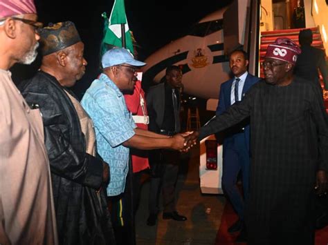 BREAKING President Tinubu Returns To Abuja After G20 Compact With