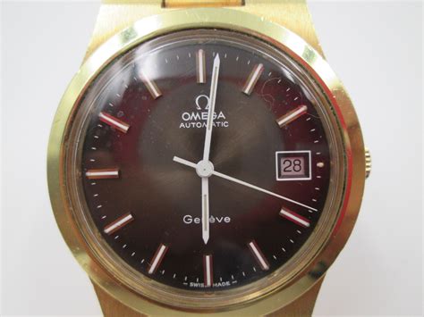 Omega Gen Ve Microns Gold Plated Automatic S Iridescent Dial